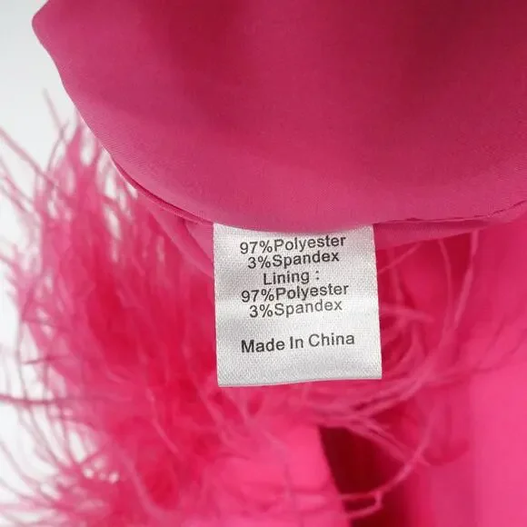 New Tuckernuck Women's XL Pink Feather Mod Mary Dress 60s Retro Barbie Rare 5395 - Picture 11 of 14